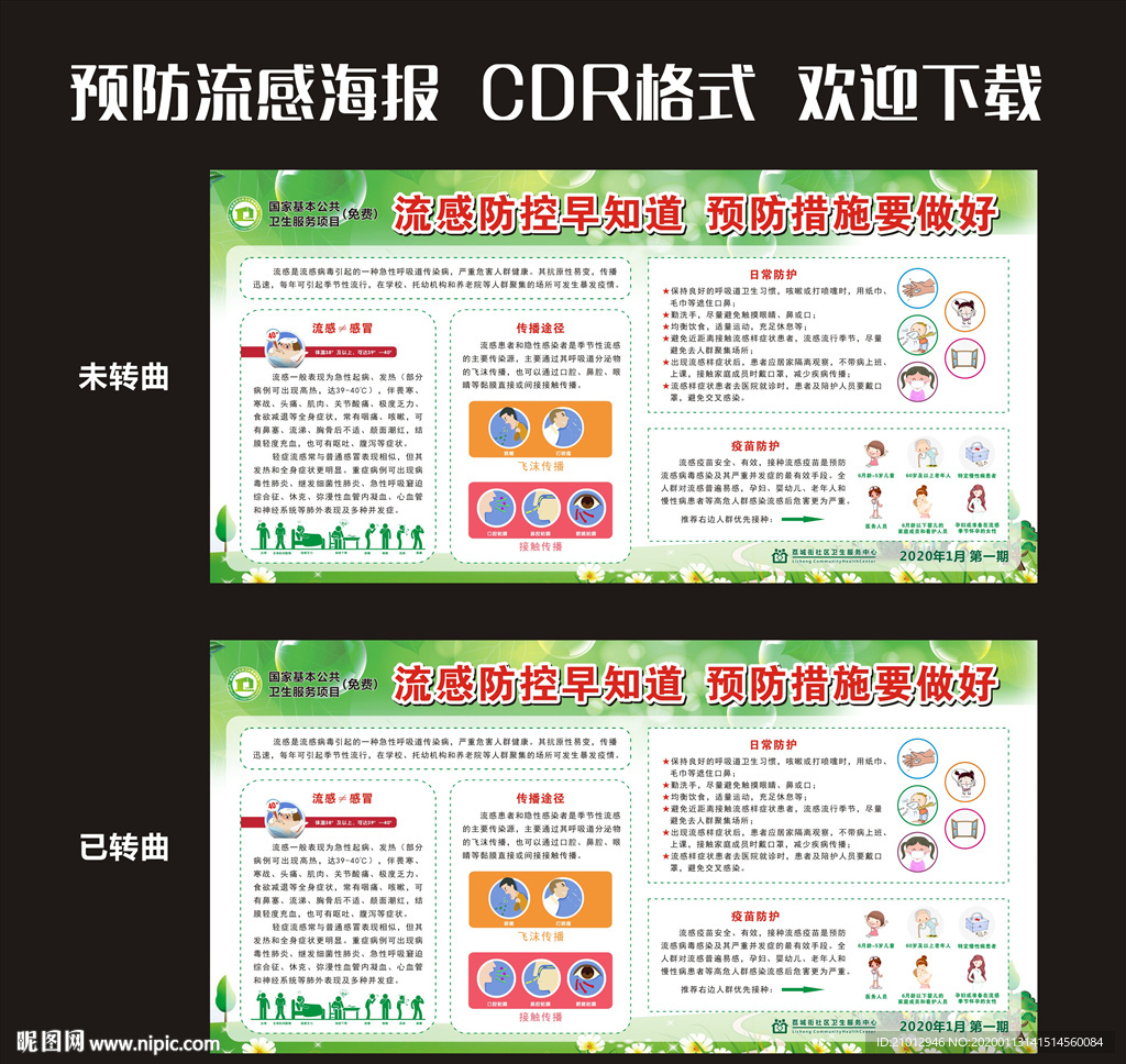 预防流感海报