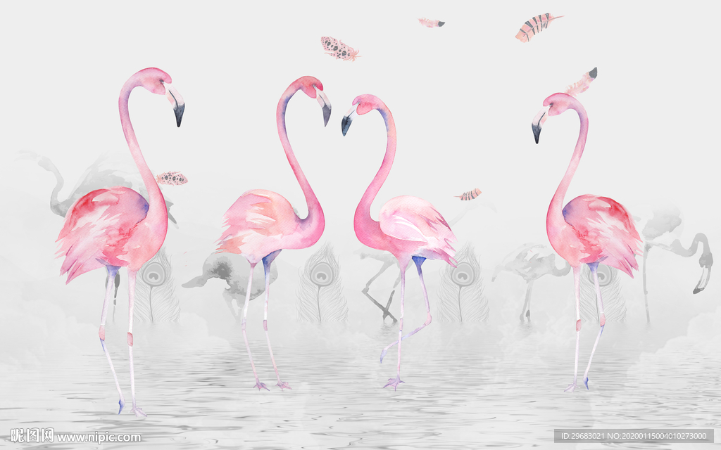 高端装饰新款墙画 TIF分层