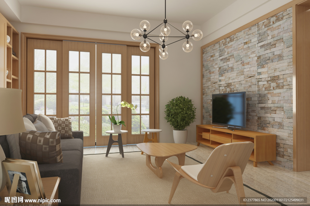 北欧风格别墅豪宅装修客厅效果图