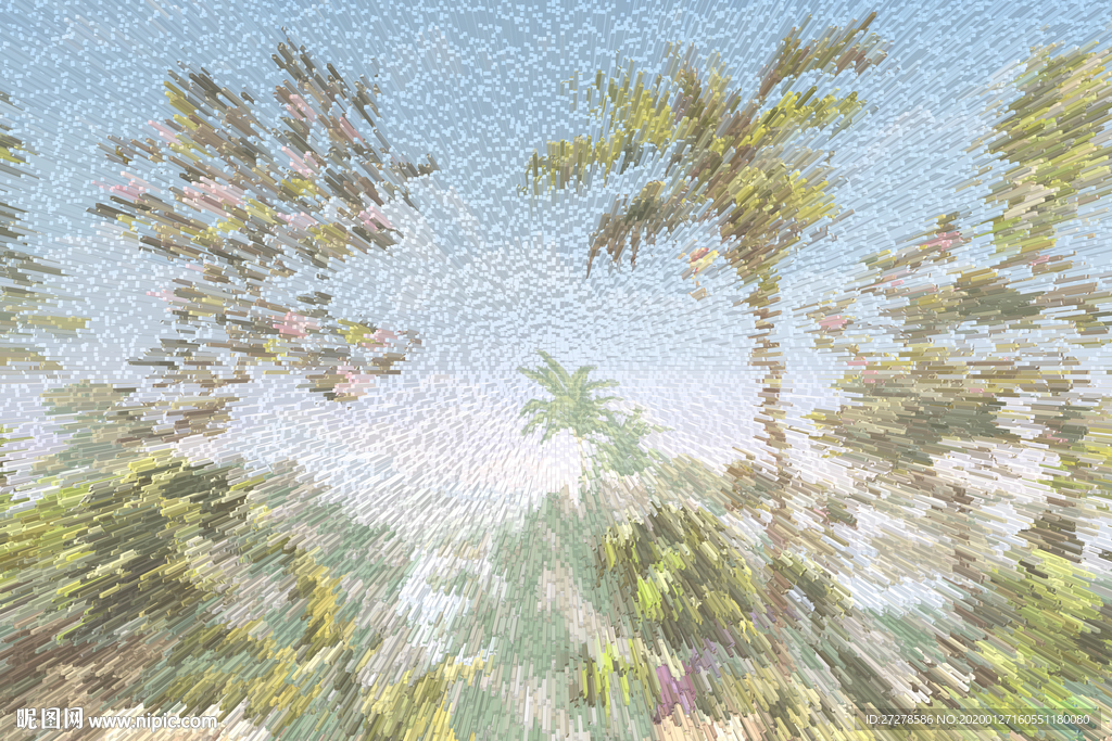 现代清新抽象地毯图案设计