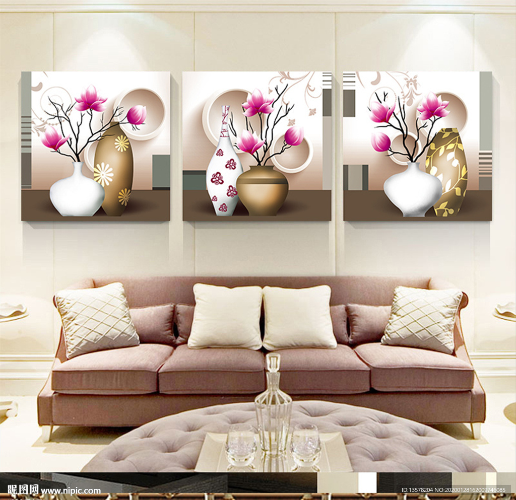 简单爱情（创新版）三联装饰画