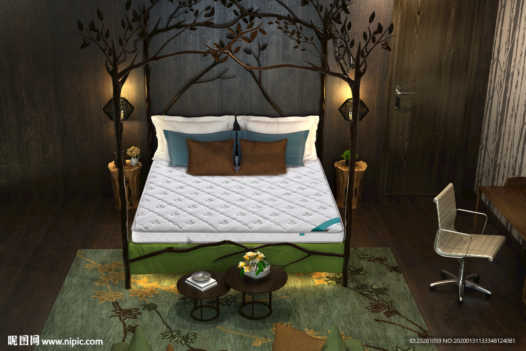 淘宝大图 床垫 软床家居画册