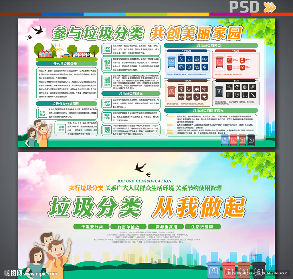 垃圾分类 从我做起宣传栏