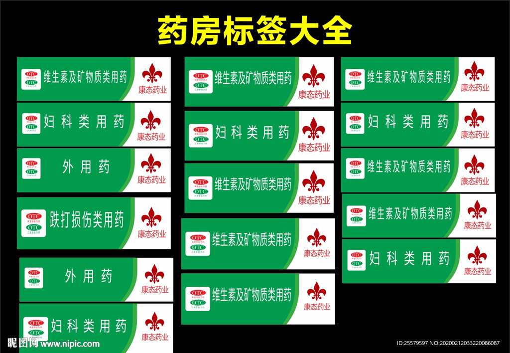 药房标签大全