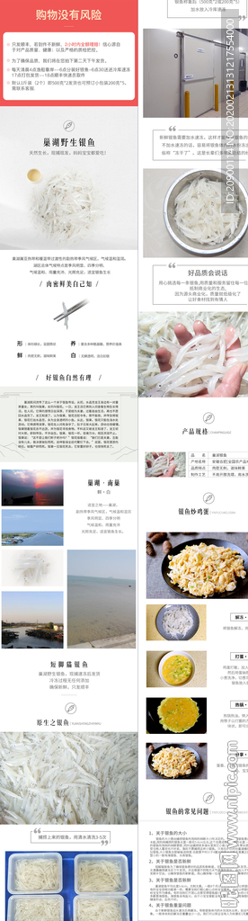 银鱼干详情页图片 海产 鱼