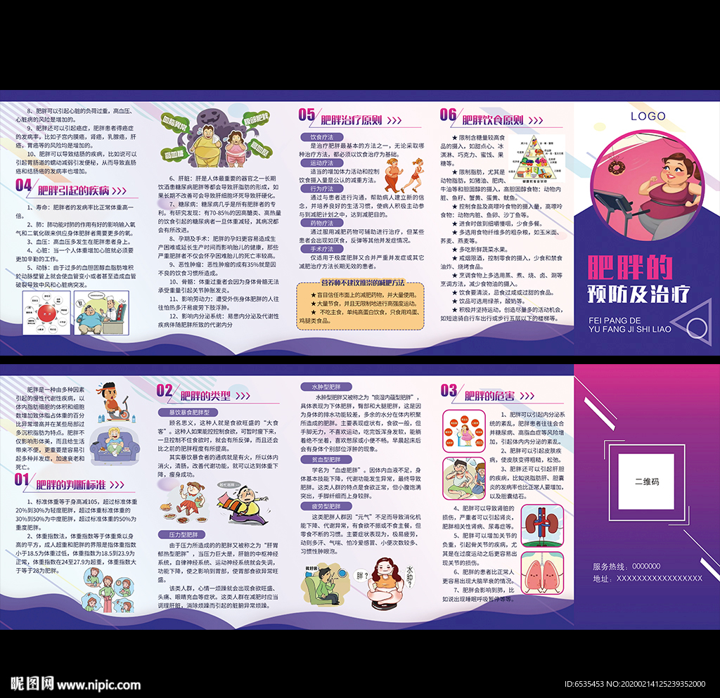 肥胖健康知识折页