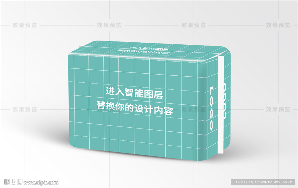 立体卫生巾效果图样机