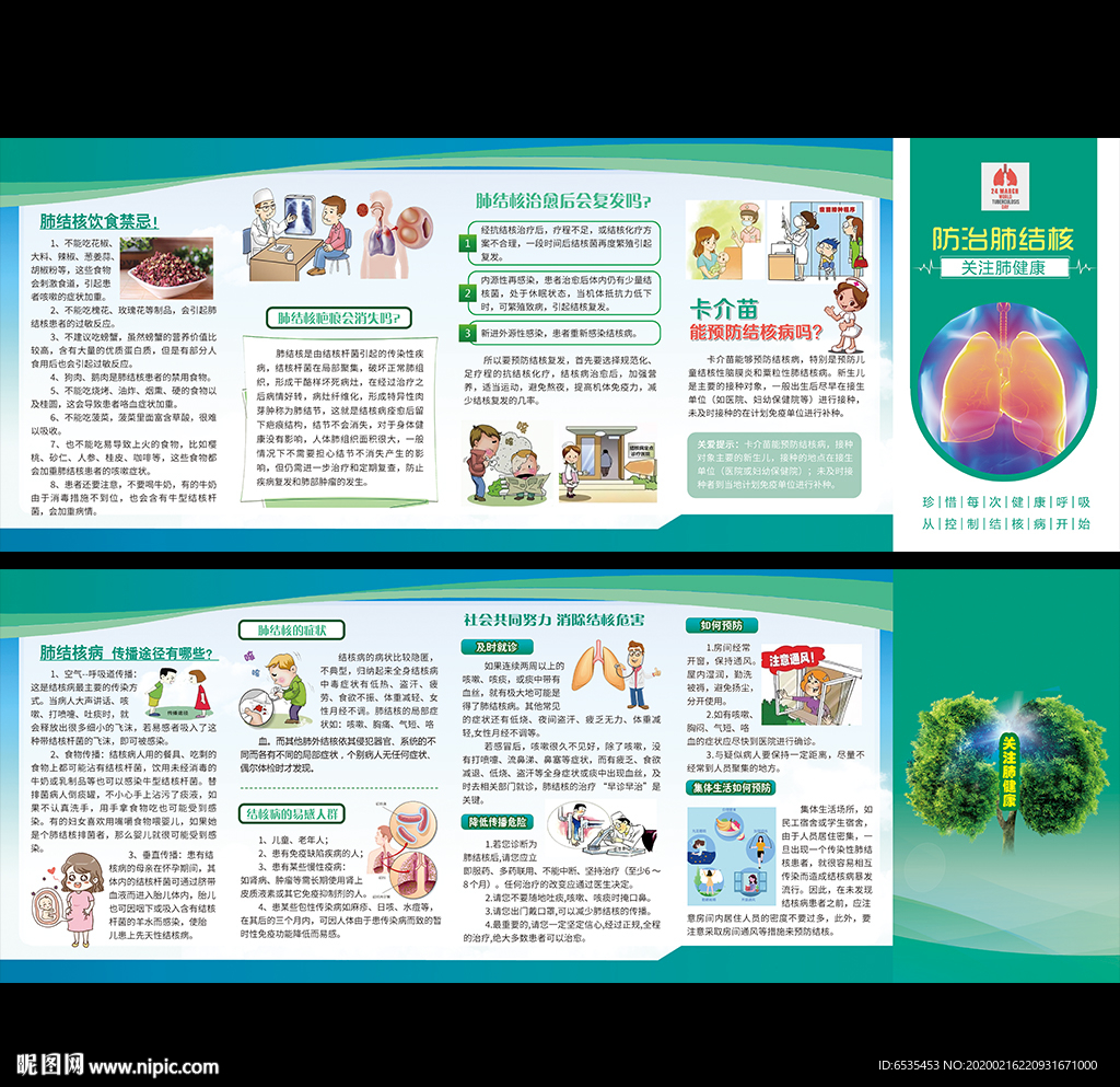肺结核防治折页