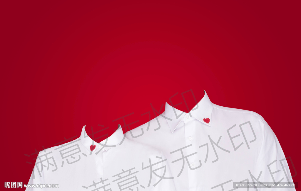 证件照白衬衫正装模板