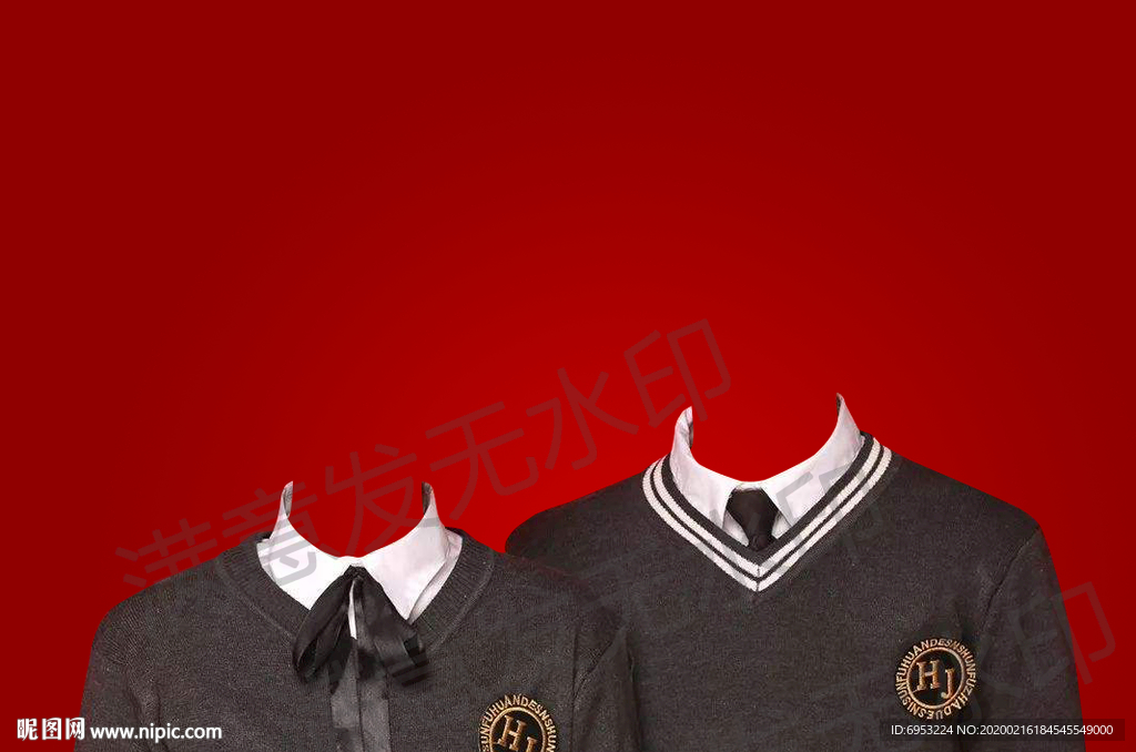 学院风结婚证件照