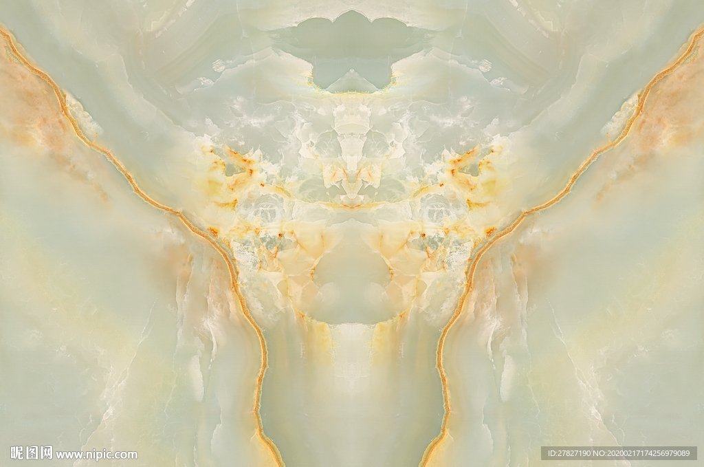 玉石 青玉石 大理石纹 蓝天白