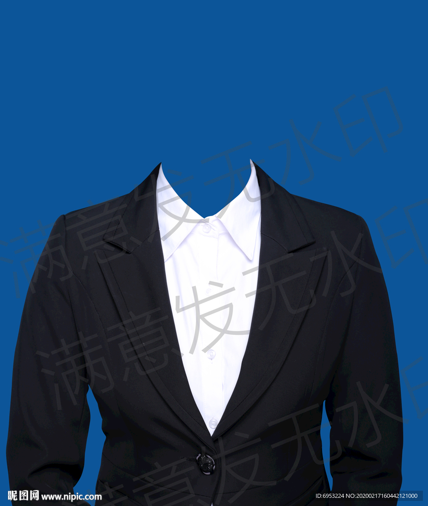 女性半身衣服模板正装西装