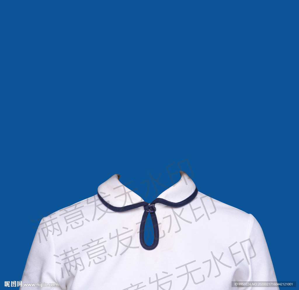 女生证件照换衣服便装