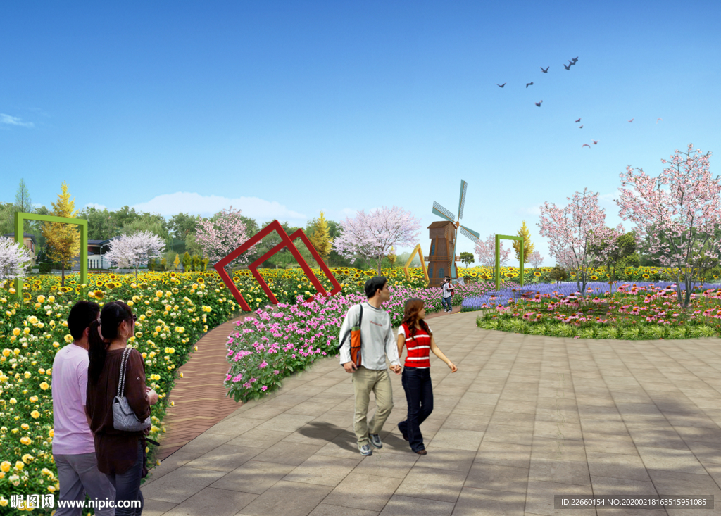 花海psd分层设计素材