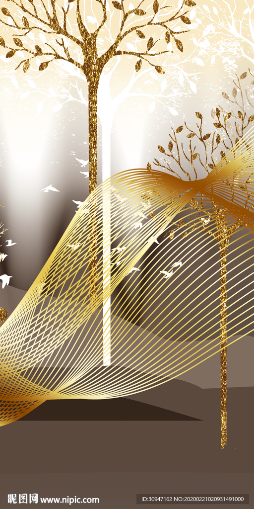 金树最新玄关画 tif分层