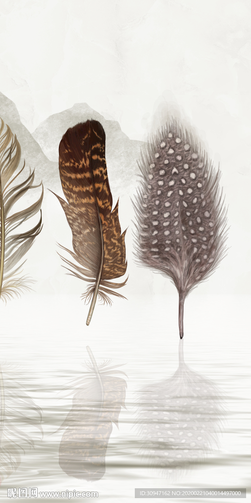 现代高清玄关画 tif分层