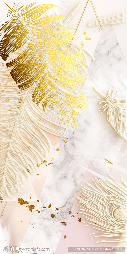 豪华 新欧式玄关画 tif分层