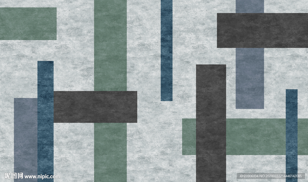 北欧几何地毯 现代简约背景墙