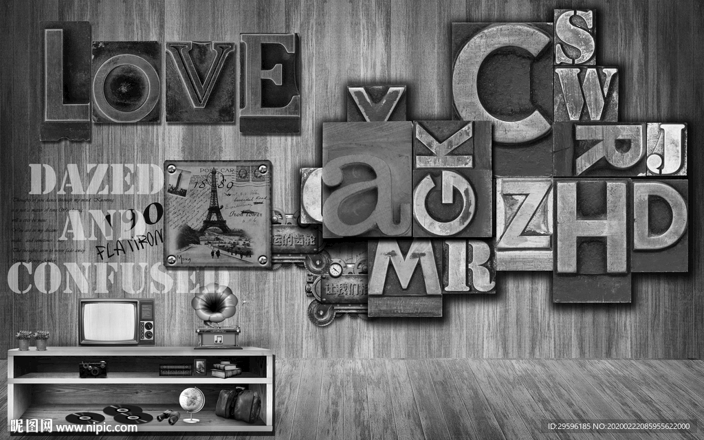 奢华北欧新装饰画 tif分层