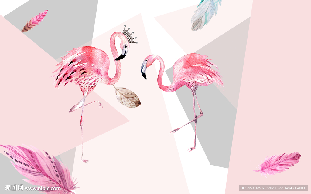 现代 北欧装饰画 tif分层