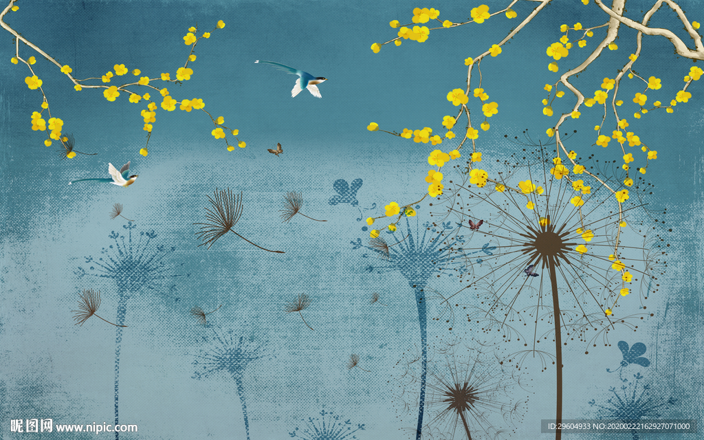 大气简约北欧墙画 tif分层