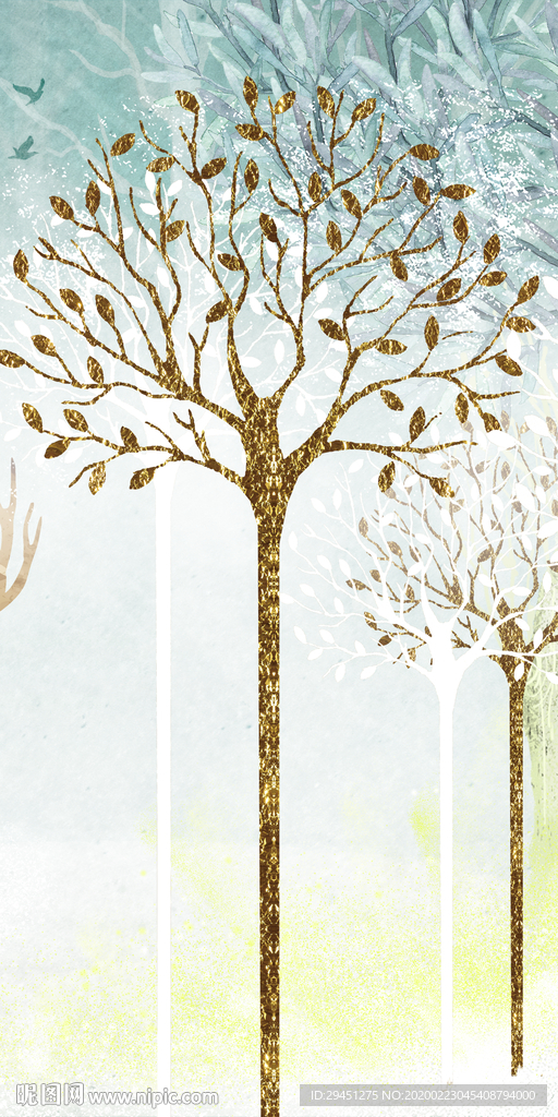 森林 新过道玄关画 tif分层