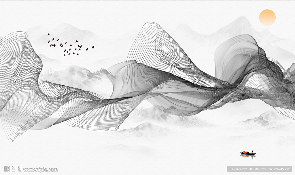 线条新品奢华画 tif分层