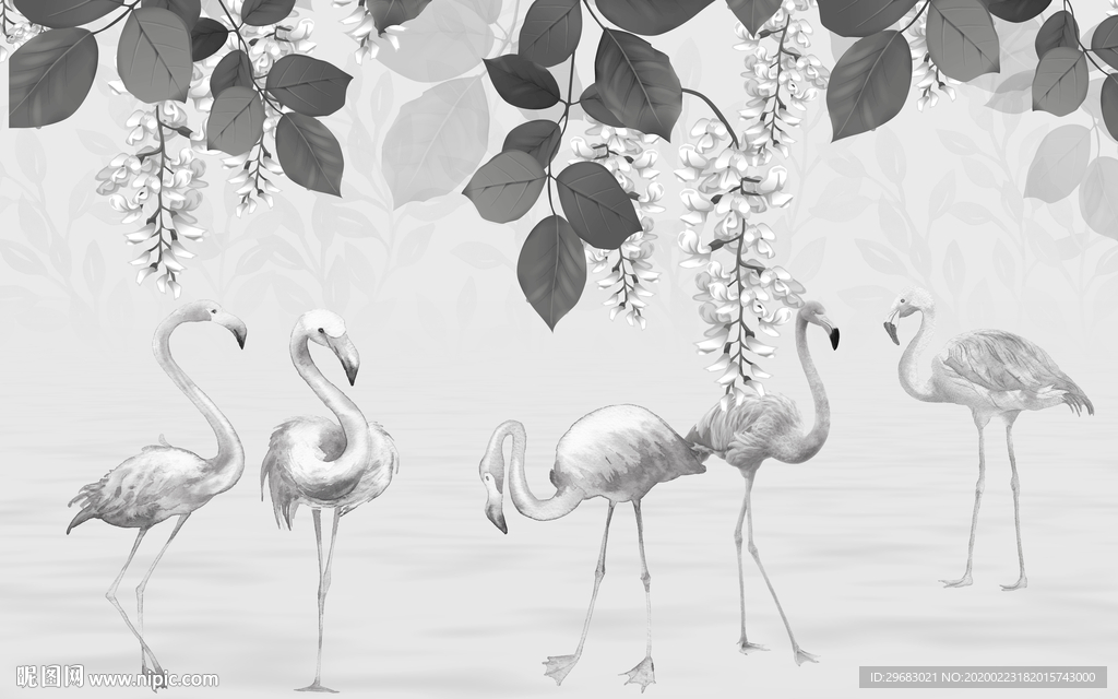 灰色高端奢华画 tif分层