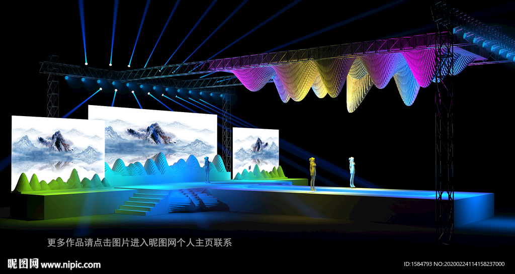 2020新品发布会舞美效果图