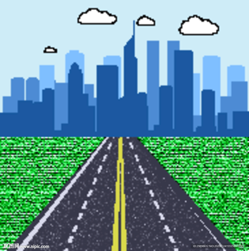 城市与道路矢量图