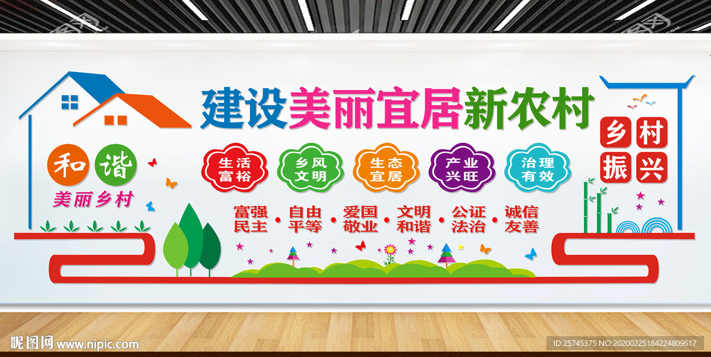 建设新农村 新农村文化墙
