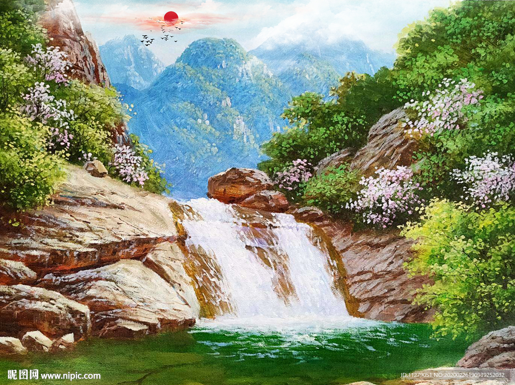 山水风景油画