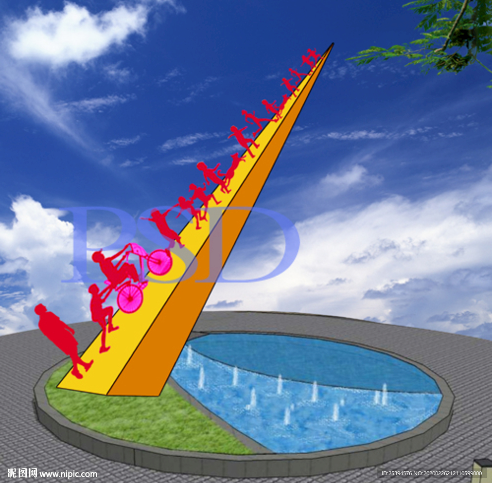 走向未来 创意雕塑