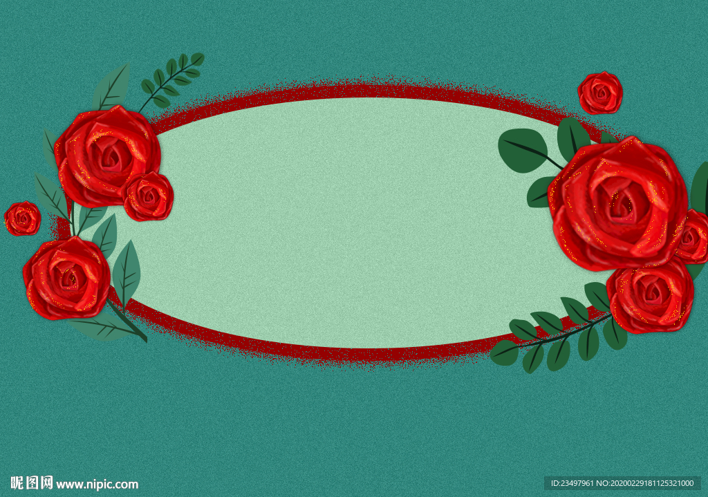 女神节 玫瑰花 花环 花边