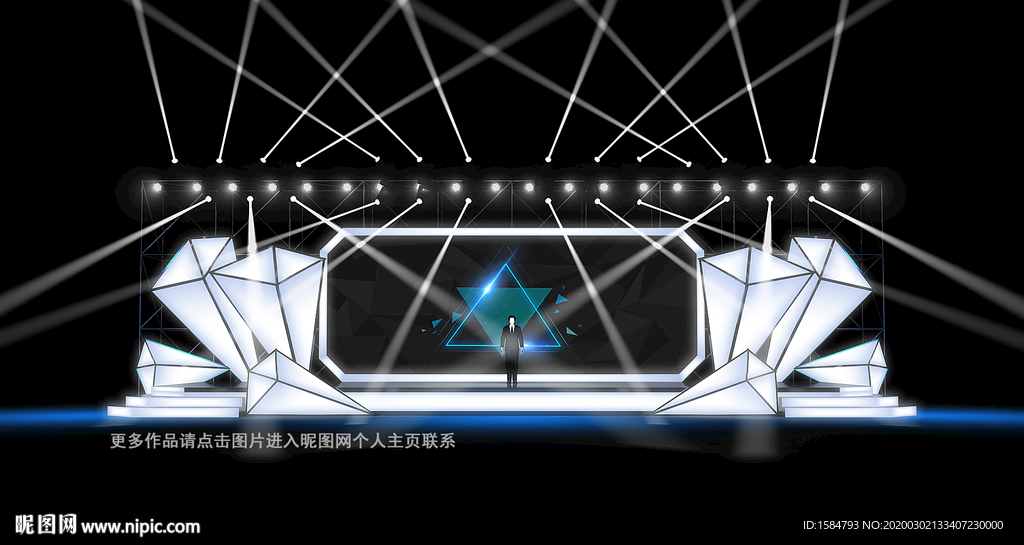2020发布会舞美效果图设计