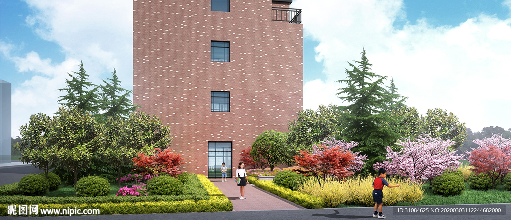 景观效果图学校