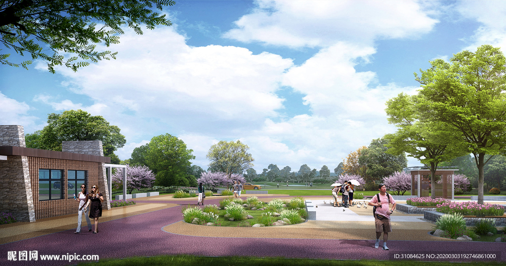 景观效果图公园效果图湿地效果图