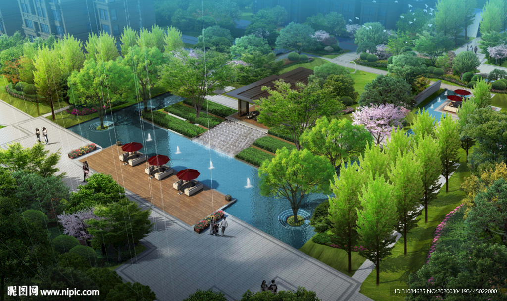 景观效果图住宅效果图