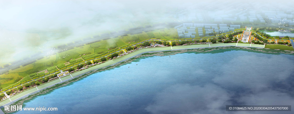 景观效果图河道效果图湿地效果图