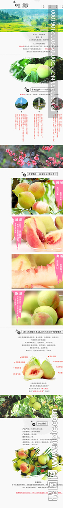 鹰嘴蜜桃电商推广页面