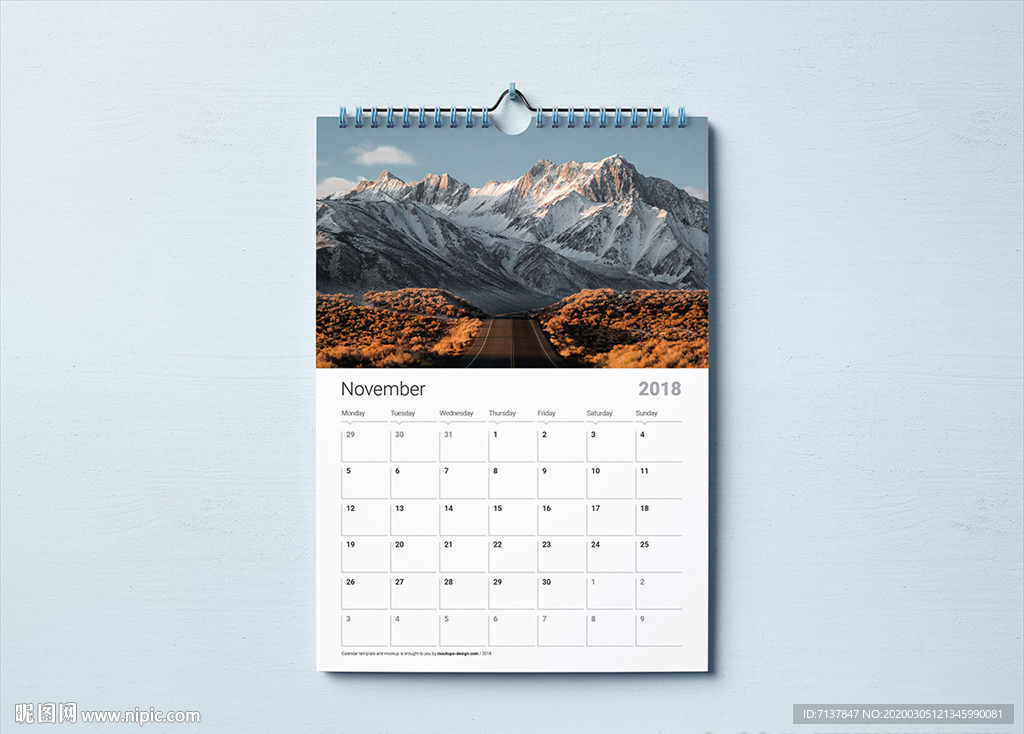 日历样机挂历样机挂历效果样机