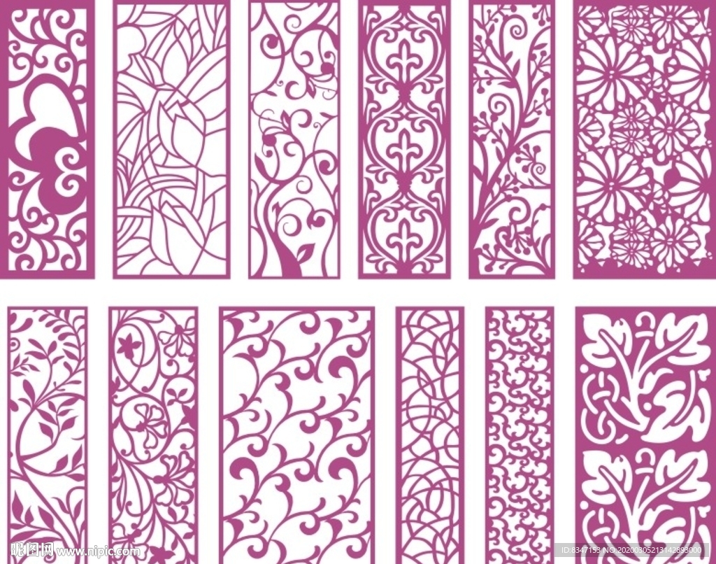 花格 窗花 镂空花纹 屏风 镂