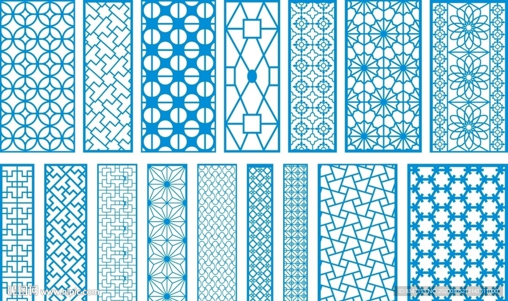 花格 窗花 镂空花纹 屏风 镂