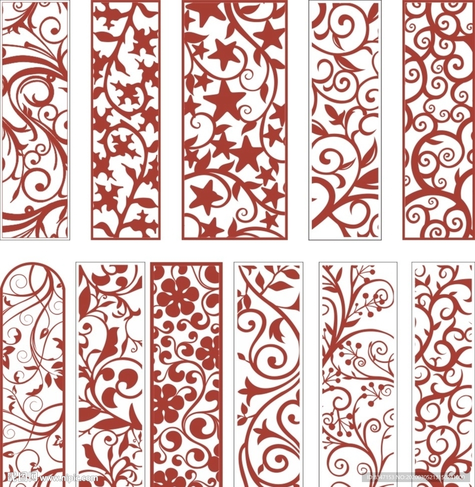 花格 窗花 镂空花纹 屏风 镂