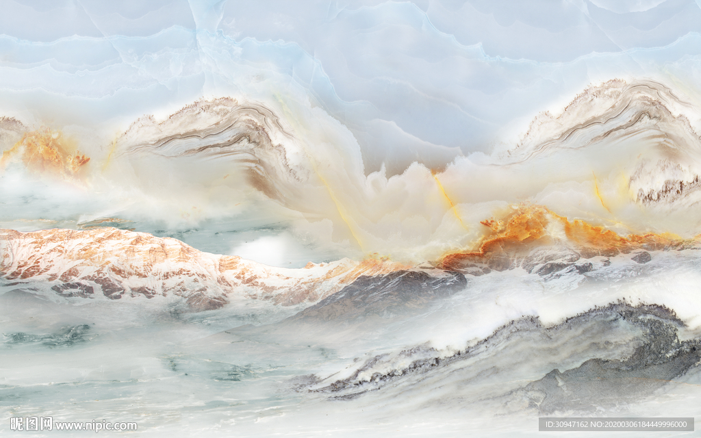 极品现代大理石 TIF分层