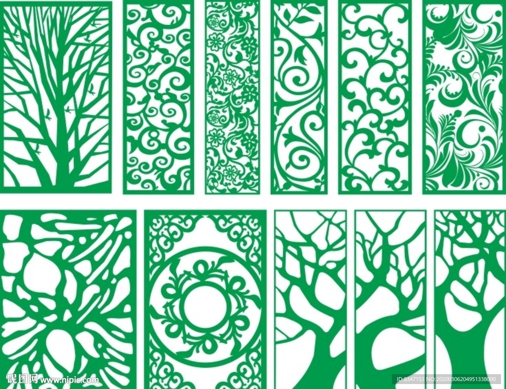 花格 窗花 镂空花纹 屏风 镂