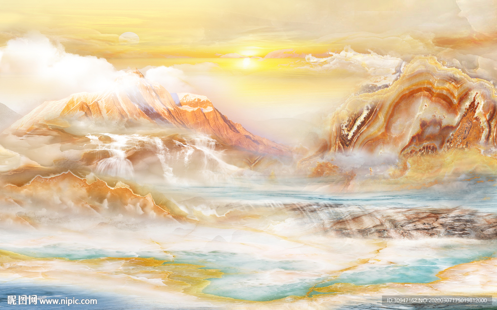 大气石材大理石 TIF分层