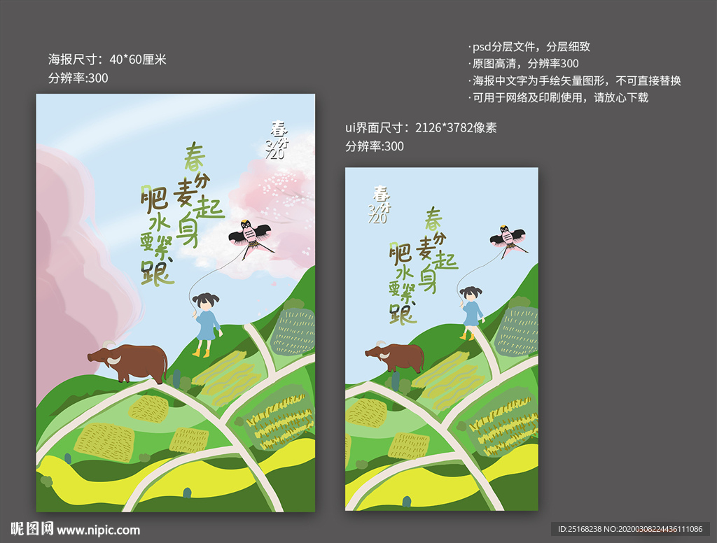 春分节气海报24节气海报