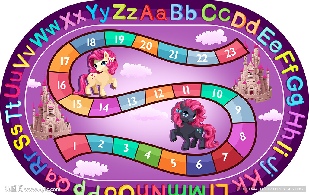 早教中心大型可爱卡通地毯