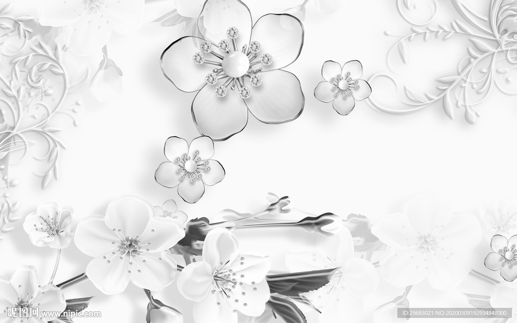 高档 现代新奢华画 tif分层